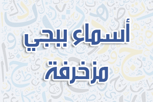أسماء ببجي مزخرفة